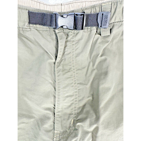 REI Mens Activewear Pants LX28 Army Green Convertible Shorts UPF 50 Belted Cargo - Picture 2 of 16